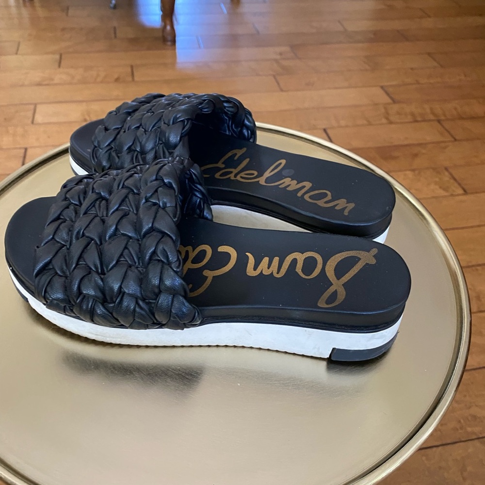 Sam Edelman Black Sandals with Modern Design